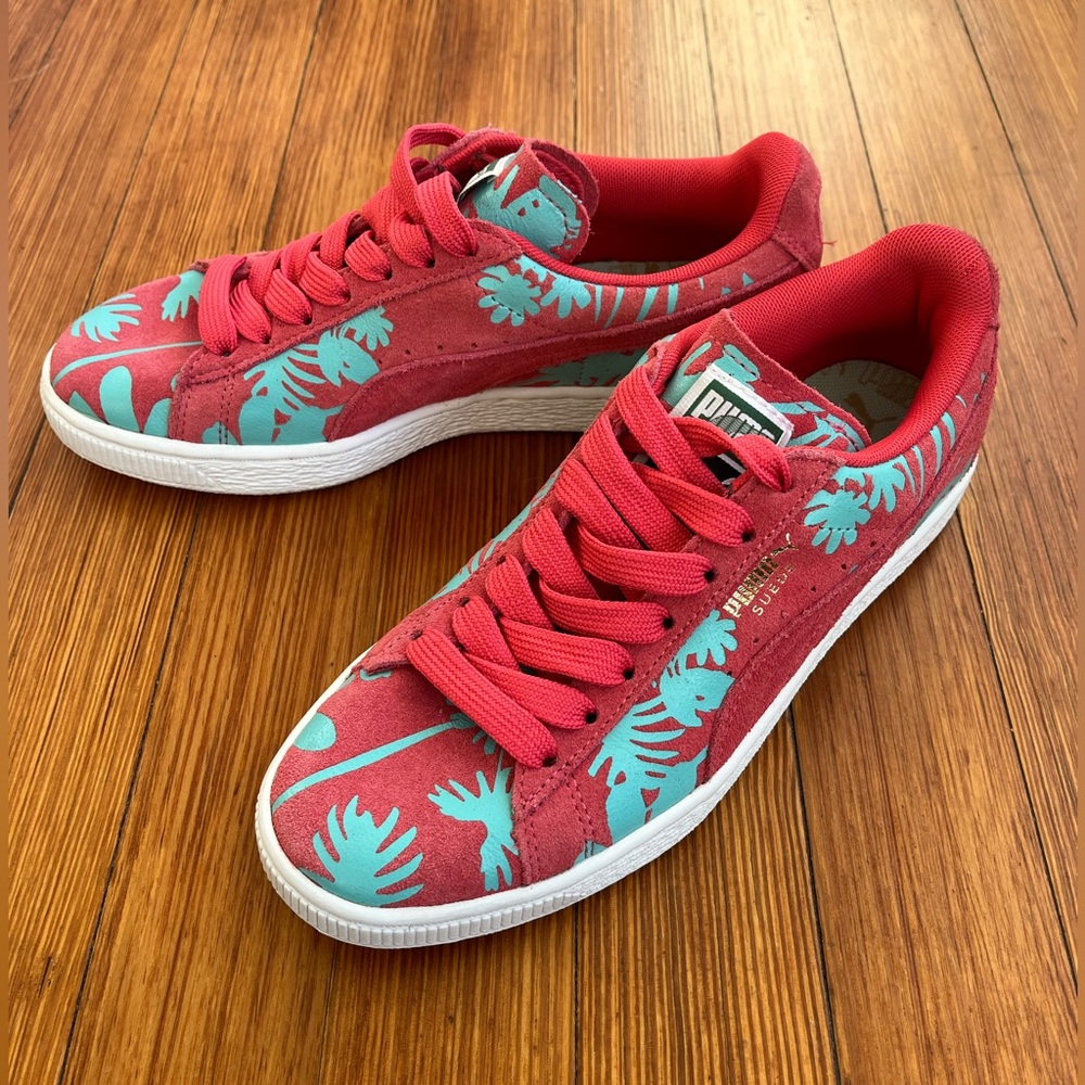 PUMA Classic Comfort - Pink Suede Sneaker - Size 7.5